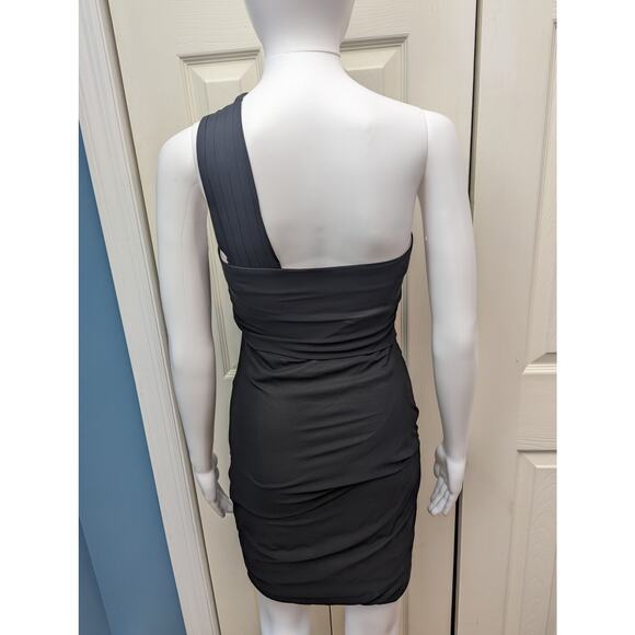 Rag & Bone Dress Size 2 Silk One Shoulder Wedding Guest Formal Date Night LBD - Picture 5 of 10